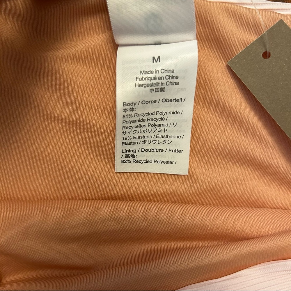 NWT J. Crew Women’s Ribbed High Rise Swim Bikini Bottom Light Pink Size M BE808 - Picture 4 of 7